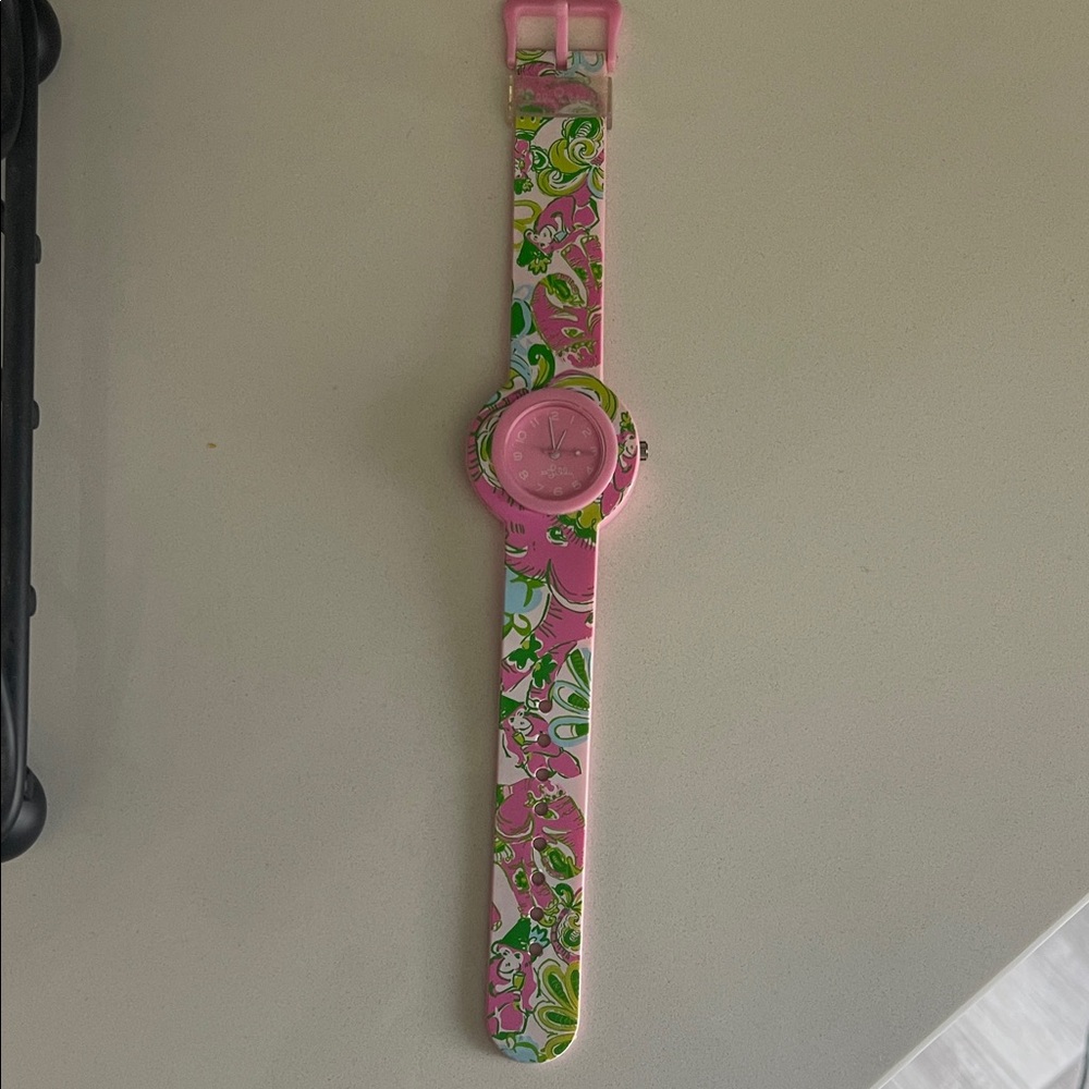 Brand new! Lilly Pulitzer Rubber Watch with Monkey & Elephant pattern